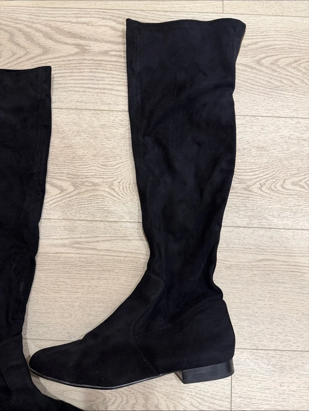 Ivanka Trump Black Over-The-Knee Flat Boot